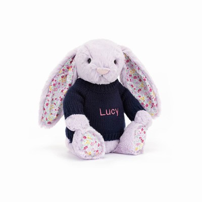 Jellycat Blossom Jasmine Konijn with Navy Jumper | FU2917853